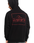 The Quiksilver Mens Stranger Things The Upside Down Hoodie in Black