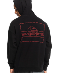 The Quiksilver Mens Stranger Things The Upside Down Hoodie in Black