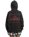 The Quiksilver Mens Stranger Things The Upside Down Hoodie in Black