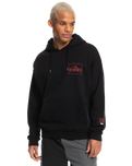 The Quiksilver Mens Stranger Things The Upside Down Hoodie in Black