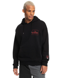 The Quiksilver Mens Stranger Things The Upside Down Hoodie in Black