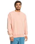 The Quiksilver Mens Trip Away Sweatshirt in Cafe Cream