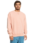 The Quiksilver Mens Trip Away Sweatshirt in Cafe Cream