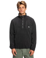 The Quiksilver Mens No Destination Half Snap Sweatshirt in Phantom