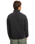 The Quiksilver Mens No Destination Half Snap Sweatshirt in Phantom