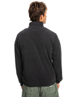 The Quiksilver Mens No Destination Half Snap Sweatshirt in Phantom