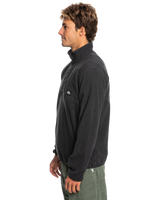 The Quiksilver Mens No Destination Half Snap Sweatshirt in Phantom