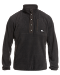 The Quiksilver Mens No Destination Half Snap Sweatshirt in Phantom