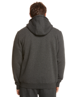 The Quiksilver Mens Out There Zip Hoodie in Dark Grey Heather