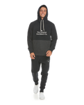 The Quiksilver Mens Emboss Hoodie in Black