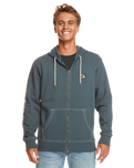 The Quiksilver Mens The Original Zip Hoodie in Midnight Navy