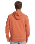 The Quiksilver Mens The Original Zip Hoodie in Baked Clay