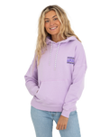 The Quiksilver Womens Collection Womens Oversized Hoodie in Pastel Lilac