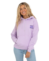 The Quiksilver Womens Collection Womens Oversized Hoodie in Pastel Lilac