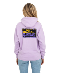 The Quiksilver Womens Collection Womens Oversized Hoodie in Pastel Lilac