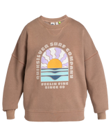 The Quiksilver Womens Collection Womens Oversized Sweatshirt in Fossil