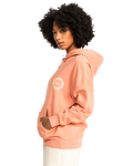 The Quiksilver Womens Collection Womens Uni Oversized Hoodie in Canyon Clay