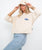 The Quiksilver Womens Collection Womens Uni Screen Crop Sweatshirt in Birch