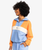 The Quiksilver Womens Collection Womens Uni Block Half Zip Crop Sweatshirt in Tangerine