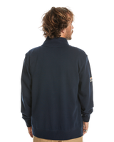 The Quiksilver Mens Simple Surf Zipped Sweatshirt in Navy Blazer