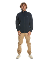 The Quiksilver Mens Simple Surf Zipped Sweatshirt in Navy Blazer