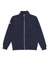 The Quiksilver Mens Simple Surf Zipped Sweatshirt in Navy Blazer