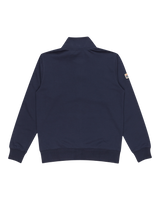 The Quiksilver Mens Simple Surf Zipped Sweatshirt in Navy Blazer