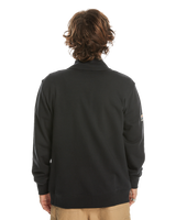 The Quiksilver Mens Simple Surf Zipped Sweatshirt in Black