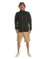 The Quiksilver Mens Simple Surf Zipped Sweatshirt in Black