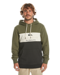 The Quiksilver Mens Emboss Block Hoodie in Four Leaf Clover