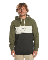 The Quiksilver Mens Emboss Block Hoodie in Four Leaf Clover