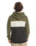 The Quiksilver Mens Emboss Block Hoodie in Four Leaf Clover