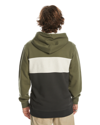 The Quiksilver Mens Emboss Block Hoodie in Four Leaf Clover