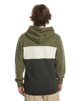 The Quiksilver Mens Emboss Block Hoodie in Four Leaf Clover