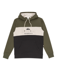 The Quiksilver Mens Emboss Block Hoodie in Four Leaf Clover