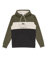 The Quiksilver Mens Emboss Block Hoodie in Four Leaf Clover