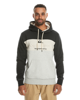 The Quiksilver Mens Emboss Block Hoodie in Black