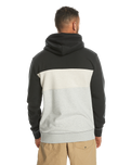 The Quiksilver Mens Emboss Block Hoodie in Black