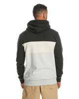 The Quiksilver Mens Emboss Block Hoodie in Black