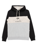 The Quiksilver Mens Emboss Block Hoodie in Black