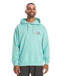 The Quiksilver Mens Apog Heritage Hoodie in Marine Blue