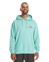 The Quiksilver Mens Apog Heritage Hoodie in Marine Blue