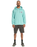 The Quiksilver Mens Apog Heritage Hoodie in Marine Blue