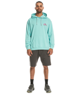 The Quiksilver Mens Apog Heritage Hoodie in Marine Blue