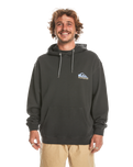 The Quiksilver Mens Apog Heritage Hoodie in Tarmac