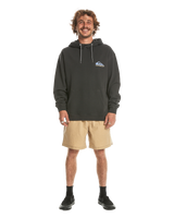 The Quiksilver Mens Apog Heritage Hoodie in Tarmac