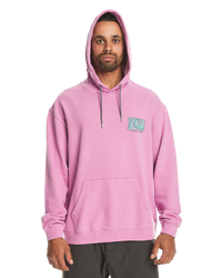 The Quiksilver Mens Apog Heritage Hoodie in Violet