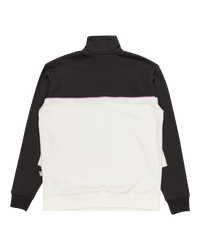 The Quiksilver Mens Take Us Back 1/2 Zip Block Fleece in Tarmac