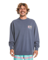 The Quiksilver Mens Spin Cycle Sweatshirt in Crown Blue