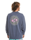 The Quiksilver Mens Spin Cycle Sweatshirt in Crown Blue